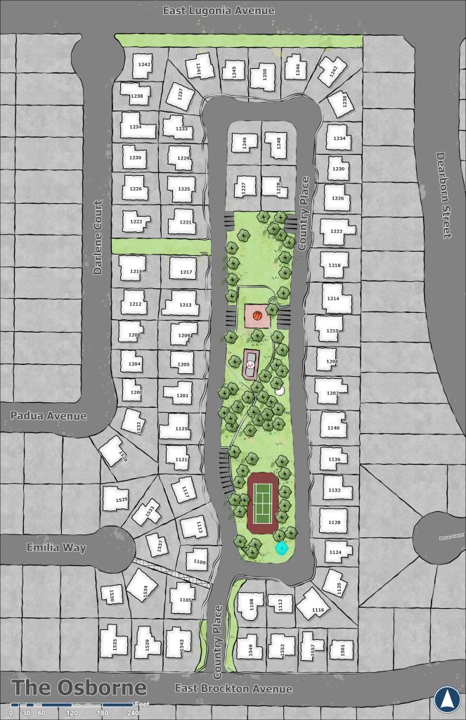 The Osborne Property Map