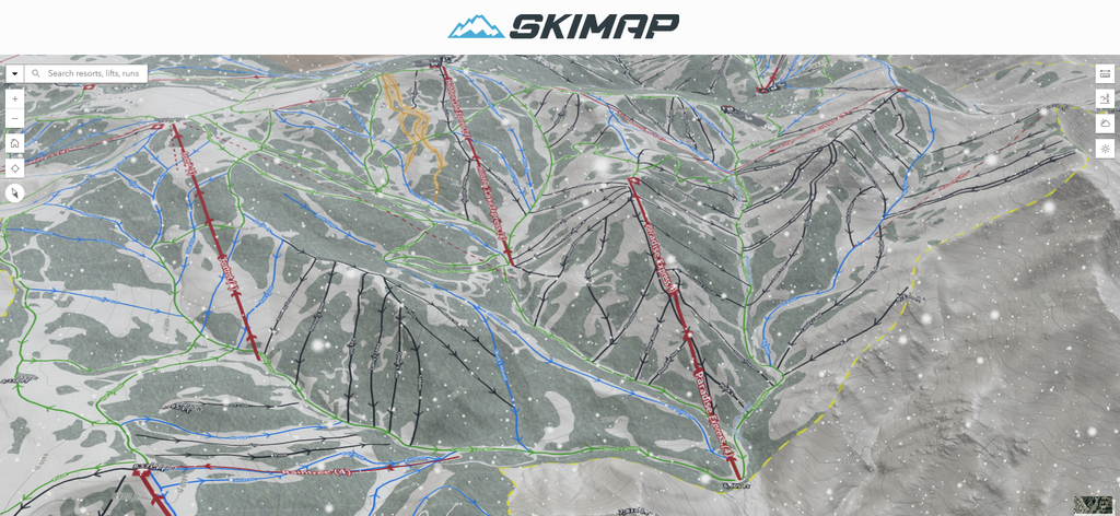 3D Skimap Snowing Option